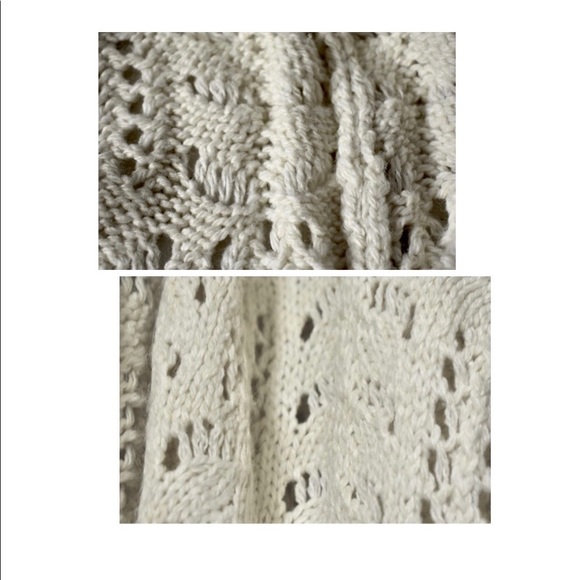 snow white light tined Cardigan - Picture 5 of 8